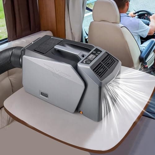 Image of 48V Portable Air Conditioner For Rv Camper - POG-2 Split Camping AC Unit w/Dehumidifier/24h Timer, 6000BTU Efficient Cooling, Ultra-Quiet Up to 10㎡, Exhaust Duct Included, Indoor & Outdoor Use