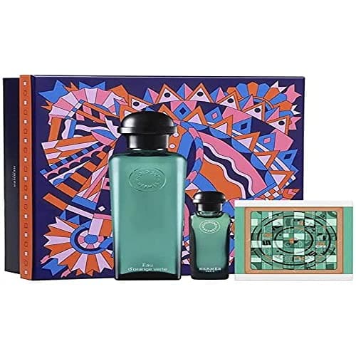 Image of HERMES EAU D'ORANGE VERTE SET: EDC SPRAY 100ML + EDC SPRAY 7.5 ML + SOAP 50G