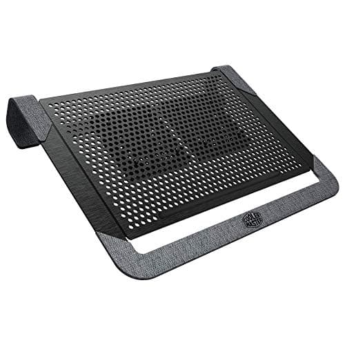 Image of CoolerMaster Notepal U2 Plus V2 Laptop Air Cooler, Dual 80mm Moveable Fans, Lightweight Aluminum Cooling Pad, Polyester Fiber Dacron and Aluminum Material, Supports up to 17” Laptop