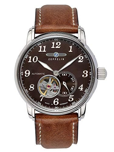 Image of Zeppelin Automatic 7666-4 Watch Mens Analogue Automatic Watch with Leather Bracelet 7666-4