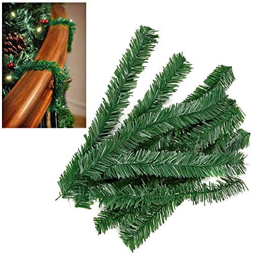 Image of Premier 10 Pack Artificial Tree Christmas Garland Wire Ties - Green