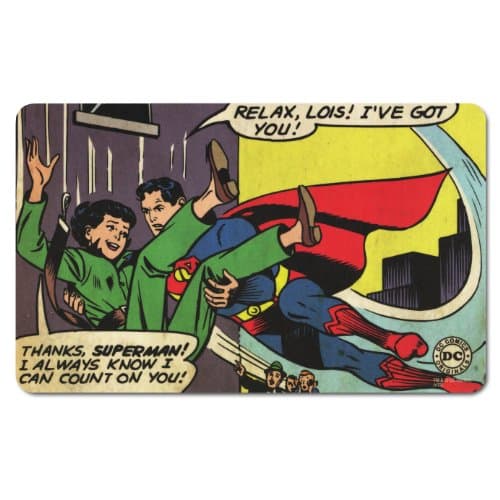 Image of Logoshirt® DC I Superman I Thanks Superman I Breakfast Board I Chopping Board I 23x14cm I Dishwasher Safe & Heat Resistant I Licensed Original Design