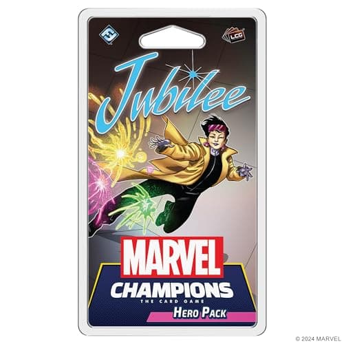 Image of Marvel Champions The Card Game Jubilee Hero Pack - Superhero Strategy Game, Cooperative Game for Children and Adults, Ages 14+, 1-4 Players, Playing Time 45-90 Minutes, Made by