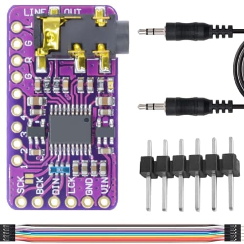 Image of DAOKAI PCM5102 Module,I2S IIS Lossless Digital Audio DAC Decoder Module PHAT Format Player Board Digital-to-Analog Converter Voice Module for Arduino for Raspberry Pi
