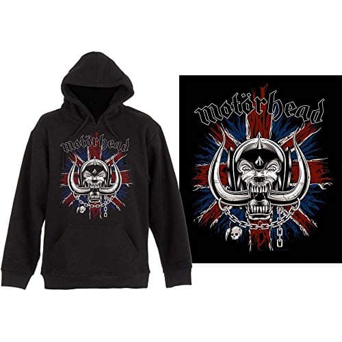 Image of Motorhead Band Monkey Unisex Pullover Hoodie British Warpig Black