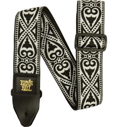 Image of Ernie Ball Black Heart Jacquard Guitar Strap