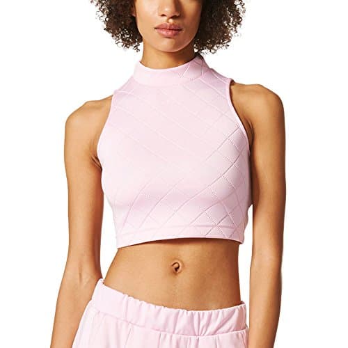 Image of Adidas Originals Diamond Embossed Women's Tank Top Wonder Pink br9534 (Size L)