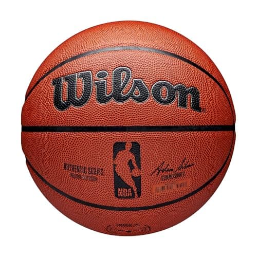 Image of Wilson NBA Authentic Indoor/Outdoor Basketball - Brown, Size 7-29.5"