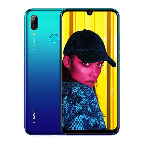 Image of Huawei P Smart 2019 64 GB 6.21-Inch 2K FullView Dewdrop SIM-Free Smartphone with Dual AI Camera, Android 9.0, Single SIM, UK Version - Aurora Blue (Renewed)