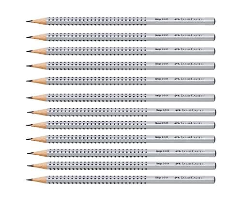 Image of Faber-Castell Grip 2001 205044 Pencil HB Hardness Pack of 12
