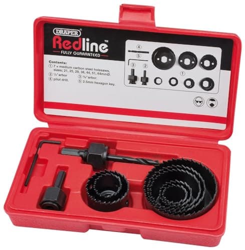 Image of Draper Redline 68470 Hole Saw Kit (11-Piece)