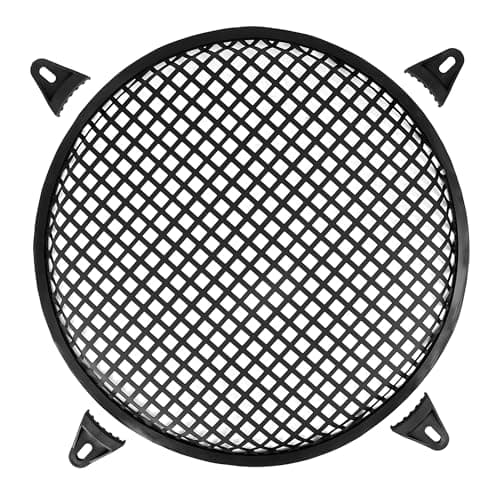 Image of X AUTOHAUX 12 Inch Car Speaker Subwoofer Metal Black Waffle Grille Cover Guard