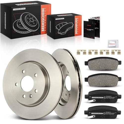 Image of Frankberg Brake Kit incl. 2x Brake Disc + 4x Brake Pad Rear Compatible with Zafira Tourer C P12 Replace# 13502866,13586855