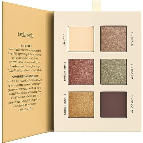 Image of bareMinerals MINERALIST Ultranatural Eyeshadow Palette - Six Richly Pigmented Shades, Ultra-Blendable, Talc-Free, Vegan, Crease-Proof Wear