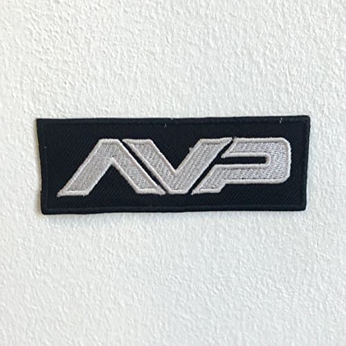 Image of Alien Vs Predators AVP Logo Iron Sew on Embroidered Patch Single | Set of 2 (2)
