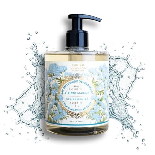 Image of Panier des Sens – Refreshing Sea Samphire Handwash Liquid Soap - French Soap Savon de Marseille - Made in France 97% Natural Ingredients - Vegan luxury hand wash 500ml