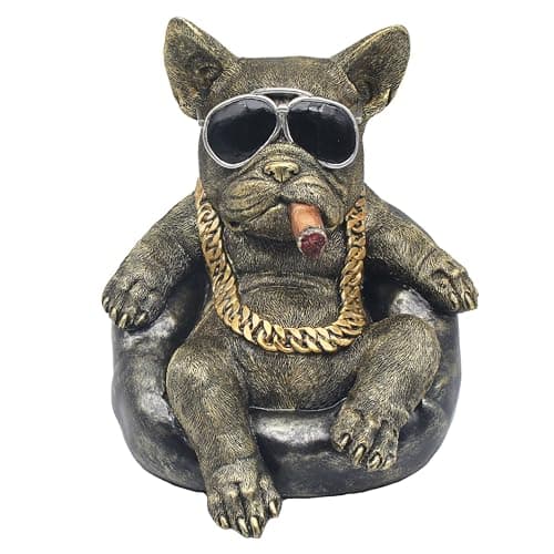 Image of Lesser & Pavey Animals with Attitude Dog Chilling Home Decor Figurines & Ornaments For Home & Office | Decorative Accessories Statues For Indoor & Outdoor | Lovely Gifts for Women & Men
