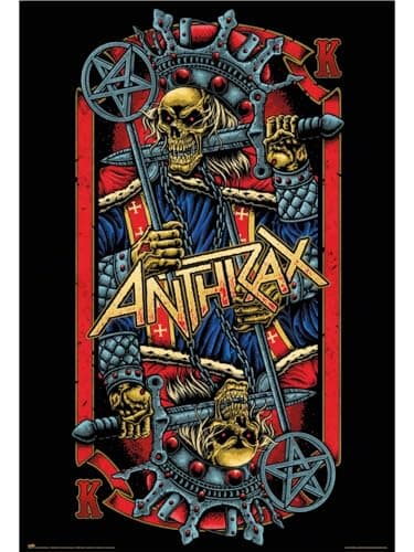 Image of Grupo Erik Poster Anthrax Evil Kings - 36 x 24 inches / 91.5 x 61 cm - Shipped Rolled Up - Cool Posters, Art Poster, Wall Posters & Prints