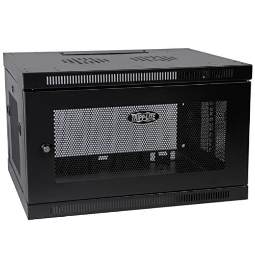 Image of Eaton Tripp Lite SmartRack 6U Low-Profile Switch-Depth-Plus Wall-Mount Mini Rack Enclosure (Black) (SRW6UDP)