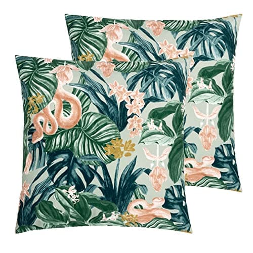 Image of furn. Medinilla Outdoor Polyester Filled Cushions (Twin Pack), Polyester, Sage