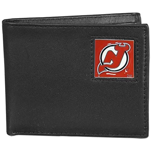 Image of Siskiyou Sports New Jersey Devils® Leather Bi-fold Wallet Packaged in Gift Box