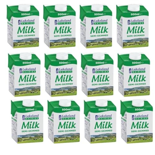 Image of Lakeland Semi-Skimmed Milk 500ml (Pack of 12)