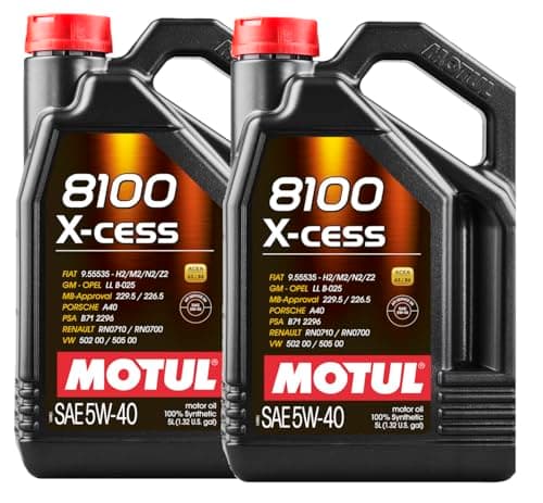 Image of WOL 5W40 Advanced Fully Synthetic Engine Oil Motul-8100 X-cess A3/B4 High Mileage Car Engine Oil 102870 (10 L)
