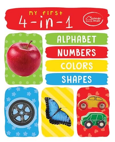 Image of My First 4 In 1 Alphabet Numbers Colours Shapes: Padded Board Books