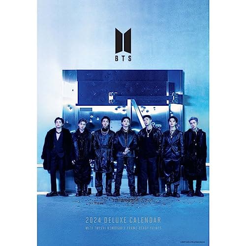 Image of BTS Bangtan Boys 2024 Calendar, Special Edition Calendar With Detachable Artwork For Framing, Official Product