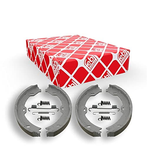 Image of febi bilstein 23195 Brake Shoe Set for parking brake, with additional parts, pack of two