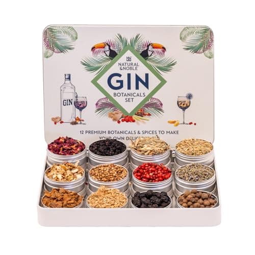 Image of Gin Botanicals and Infusions Gift Kit. Set of 12 Finest Botanicals and Spices for Gin.