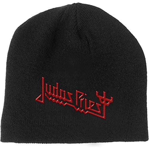 Image of Judas Priest Beanie Hat Fork Band Logo Firepower Official Black One Size