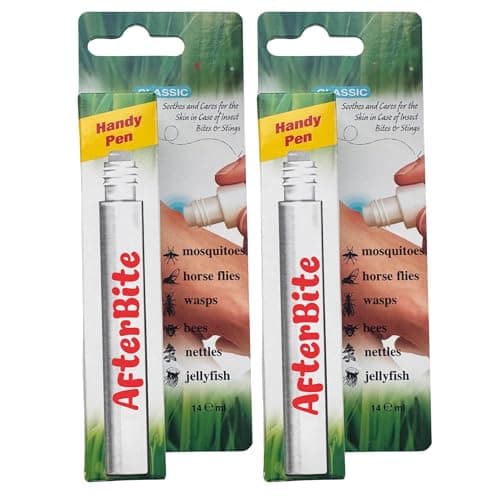 Image of AfterBite Classic Mosquito Pen 2 Pack 14ml | Insect Bite Relief Pen for Mosquito, Midge, Wasp & Bug Bites | Fast Itch Relief for Adults & Kids | Travel Friendly First Aid Solution