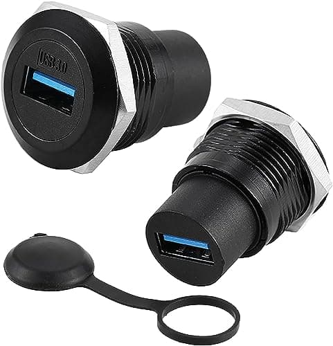 Image of PENGLIN 2PCS USB3.0 Bulkhead Connector, USB Through Panel Adapter, USB3.0 Panel Mount Female to Female Coupler