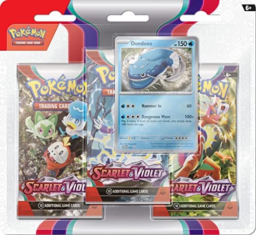 Image of Pokémon TCG: Scarlet and Violet Triple Pack - Dondozo (3 Boosters and Foil Promo Card)