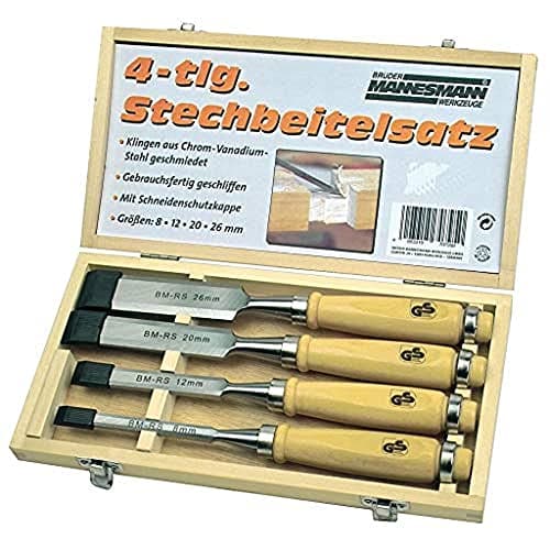 Image of Mannesmann M66104 4-Piece Ripping Chisel Set
