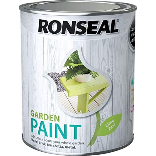 Image of Ronseal Garden Paint 750ml Lime Zest