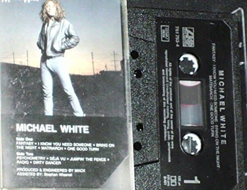 Image of MICHAEL WHITE. 1987 SELF TITLED 10 TRACK AUDIO CASSETTE TAPE ALBUM.