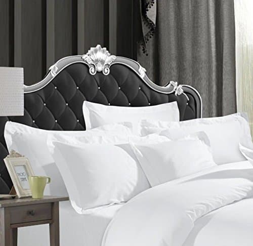 Image of 600TC LUXURY WHITE OXFORD PAIR OF PILLOW CASES EGYPTIAN COTTON LUXURY HOTEL QUALITY
