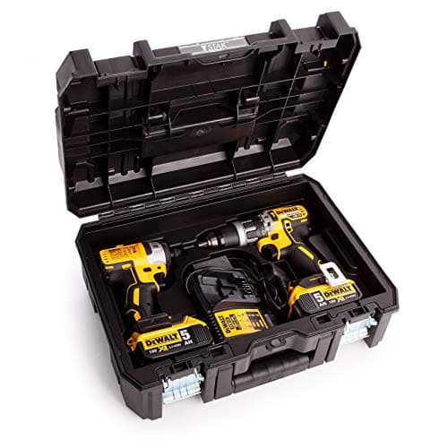 Image of Dewalt DWST1-70703 TStak II Power Tool Storage Box T-STAK + Drill + Impact Inlay