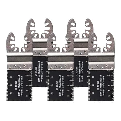Image of SDTOOLS 34mm 68mm Wood Metal Oscillating Saw Blades Quick Release Wood Cutting Multi Tool Blade Multitool Accessory (Metal & Wood 34mm - 5pcs)