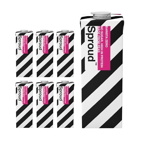 Image of SPROUD - Plant-Based Milk, No Sugar, Low Carb, High Protein, Long Life, Powered by Peas, Rich, Foamy and Easy to Froth (Barista Zero) (6 x 1L)
