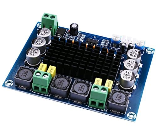 Image of DollaTek 120Wx2 TPA3116D2 Audio Stereo Digital Power Amplifier DC12-26V AMP Module PCB Mini Board Dual Channel for for Home Theater