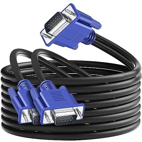 Image of SAISN VGA Splitter Cable for 2 Monitors - 3-in-1 Dual Monitor Y Adapter Video Cord - 1080P Male to 2 Male Cable - Screen Duplication for Projectors, HDTVs, Displays - 2M