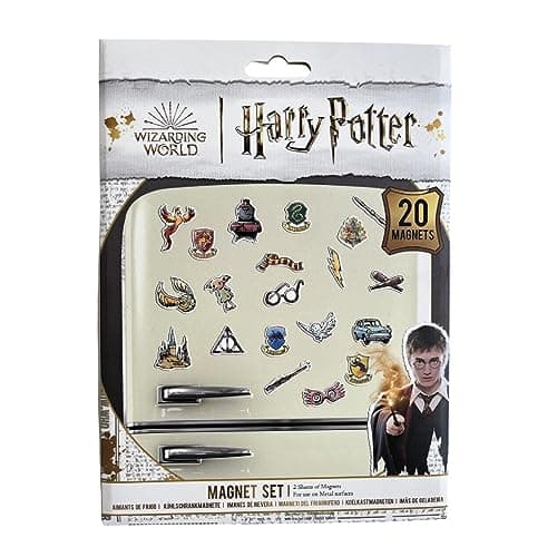Image of HARRY POTTER 20-Piece Magnet Set (Whimsical Design) 20 Fridge Magnets for Fridge Decoration or Party Bags, HARRY POTTER Gifts for Women, Men and Kids - Official Merchandise