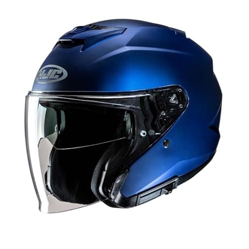 Image of HJC I31 N Semi Flat Metallic Blue Motorcycle Helmet (XL)