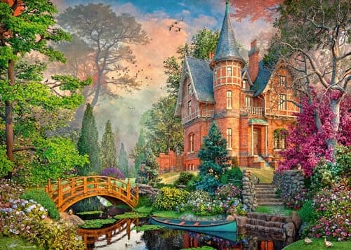 Image of Ravensburger Terracotta Mansion 1000 Piece Jigsaw Puzzle for Adults & Kids Age 12+ by Dominic Davidson Artwork | Relaxing Mindful Puzzle | Premium Ravensburger Quality