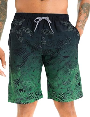 Image of APTRO Men's Beach Shorts Quick Dry Shark Board Shorts BS023 L