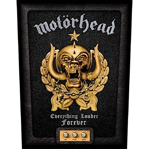 Image of for-collectors-only Motörhead Everyhing Louder Forever Back Patch Sew-On Patch Motörhead Back Patch, black, L
