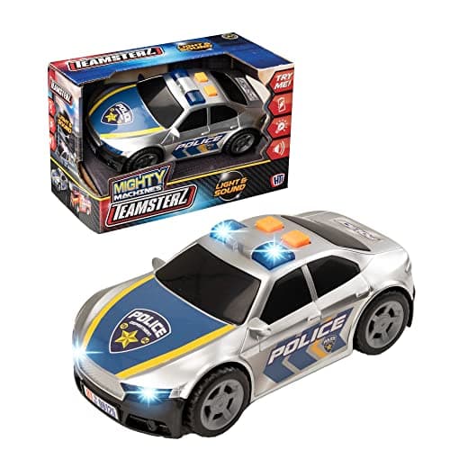 Image of HTI Teamsterz Police Car Light and Sound Cars Toy with Wheels Cars Colour White Official Product (CyP Brands)
